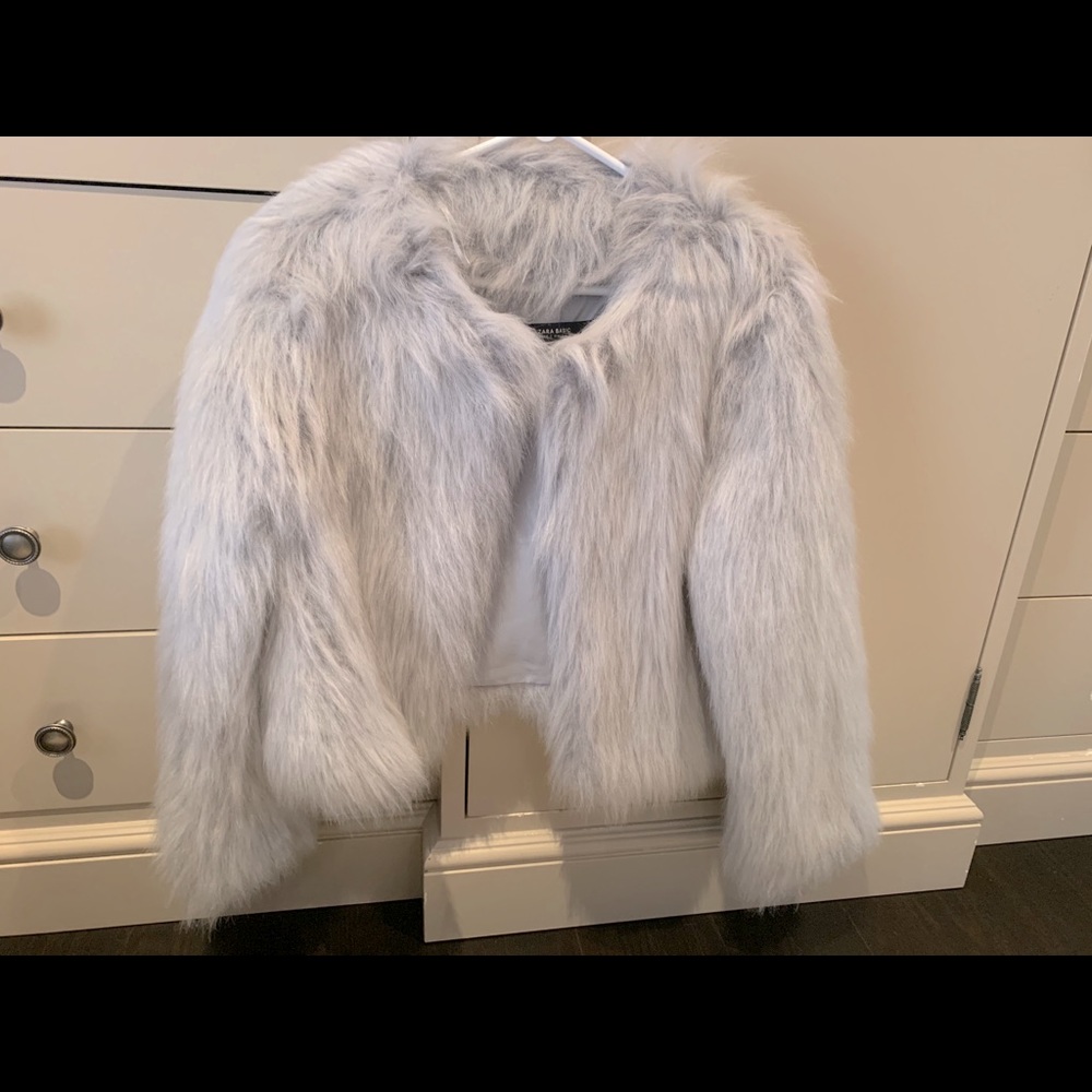 Zara faux fur jacket